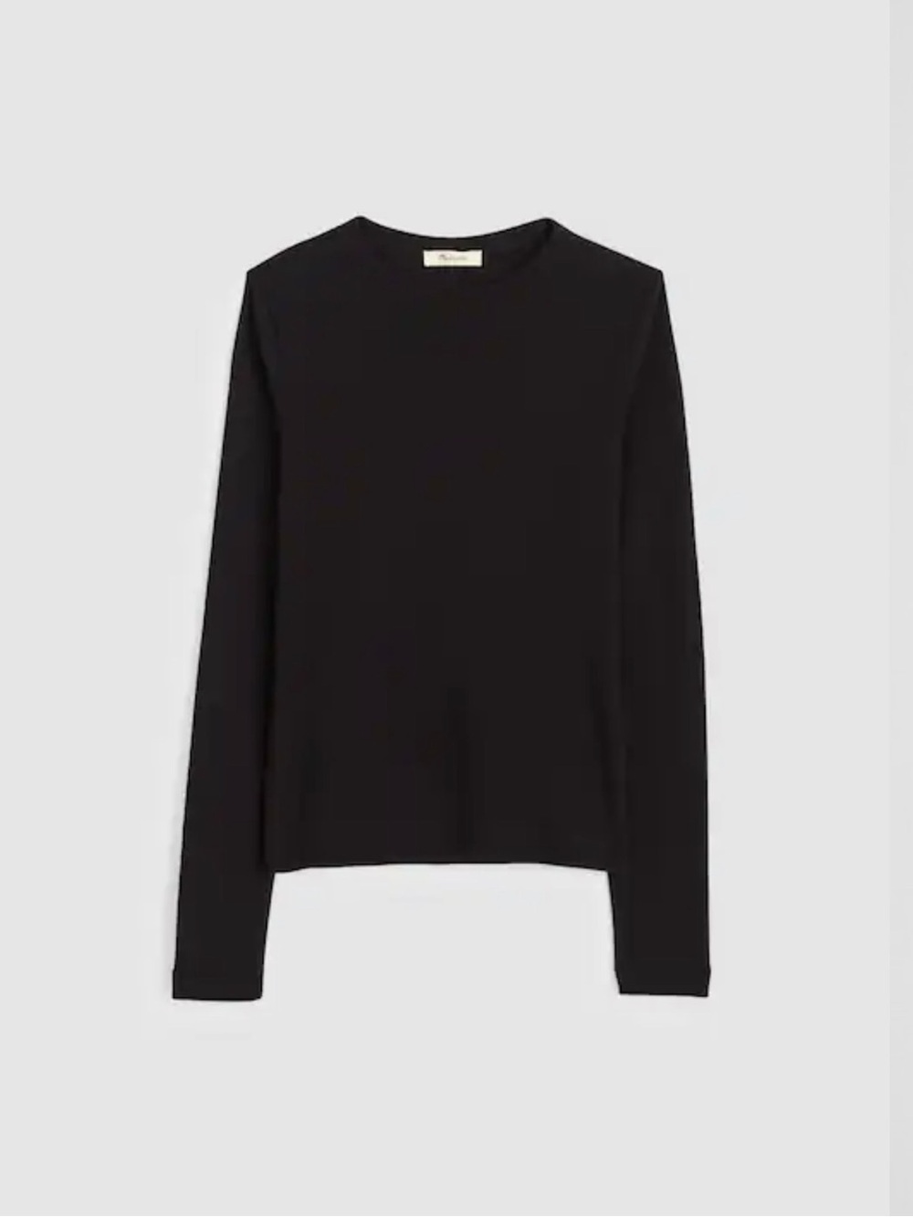NWT Madewell The '90s Long-Sleeve Tee in Compact Cotton